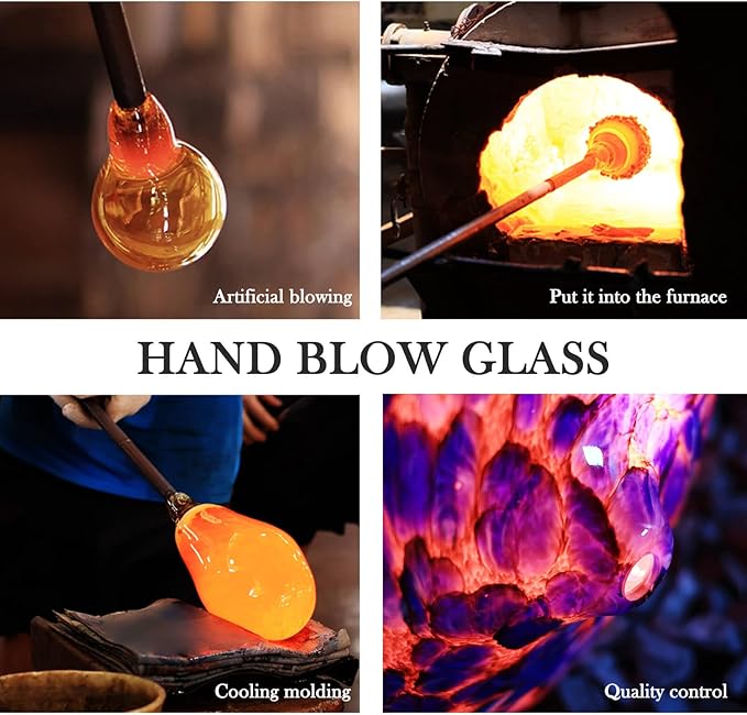 Porseme 500ml Glass Essential Oil Diffuser Aromatherapy Ultrasonic Cool Mist Humidifier 15-21 Running Hours Waterless Auto-Off Air Diffusers for Sleeping Yoga Office Working Spa and Rest (Deep Blue) - Bloomnest