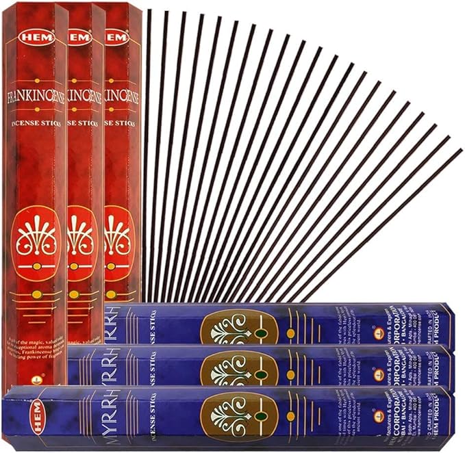 Incense Sticks with Incense Holder Bundle for Spiritual Décor and Home Fragrance
