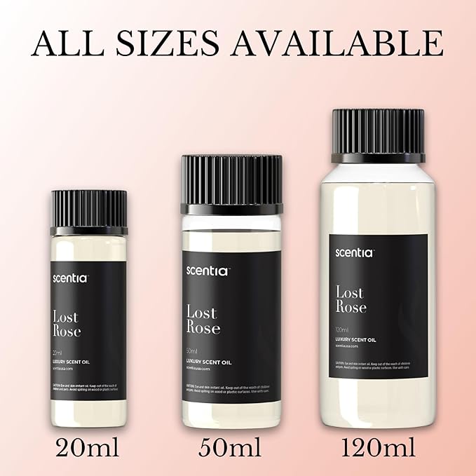 Scentia Hotel Diffuser Oil Inspired by Fairmont Hotel Scent - 20 mL 0.67 fl oz - Fragrance Oil Blend Rose, Oud Wood & Clove Notes for Aromatherapy Diffusers and Humidifiers - Lost Rose - Bloomnest