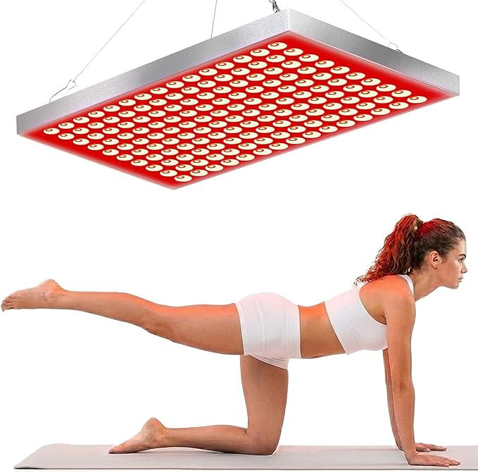 Red Light Therapy, Dual Chip Elite Grade LED Red Infrared Light Device with Near-Infrared Light 660nm 850nm High Power Red Light Therapy Panel at Home, Ideal for Body, Face,100W ZOXJOY