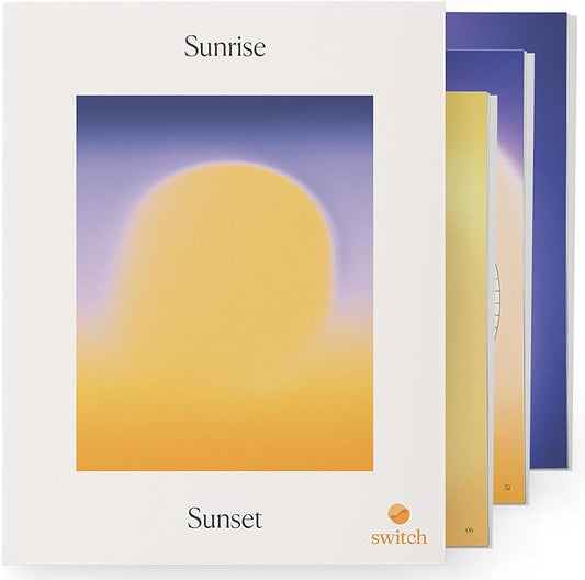 Switch Research Sunrise/Sunset Journal: Science-Backed Daily Gratitude Journal for Women & Gratitude Journal for Men - Powerful Daily Journal Prompts for Mindfulness, Presence, & Habit Transformation - Bloomnest