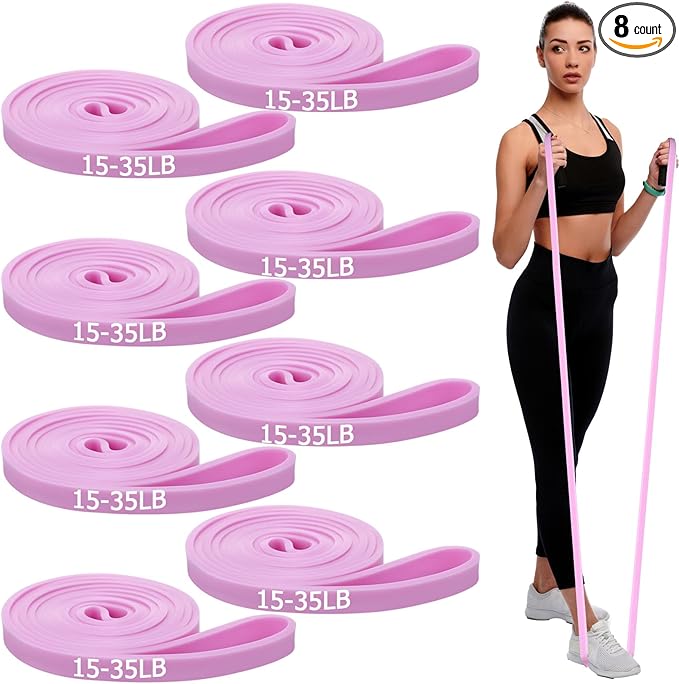 8 Pcs Resistance Bands Pull up Bands Pull up Assistance Bands Exercise Workout Bands for Working Out Muscle Training Physical Therapy Muscle Training Men and Women - Bloomnest