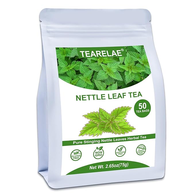 TEARELAE - Nettle Leaf Tea - 1.5g x 50 Counts - Premium Stinging Nettle Tea Bags - Non-GMO - Caffeine-Free - Bloomnest