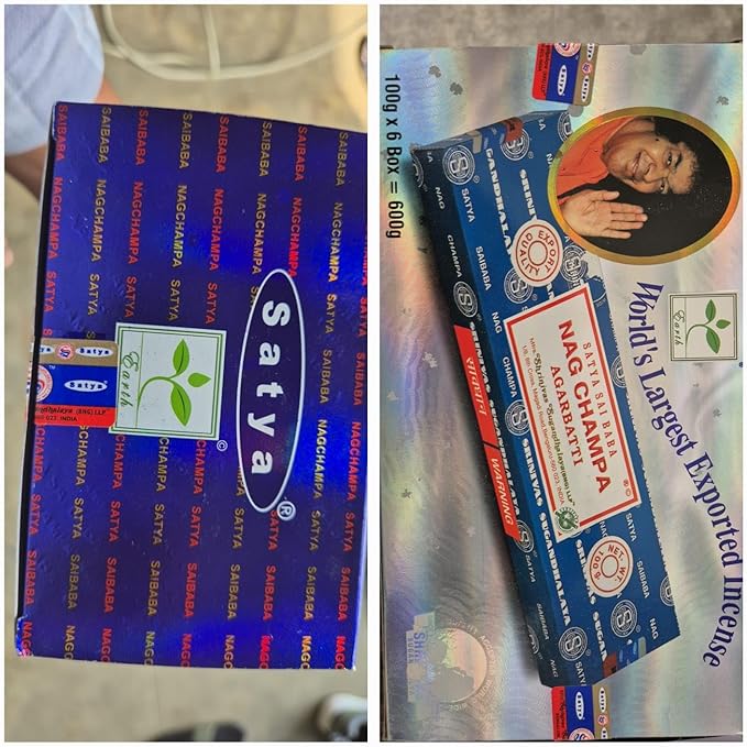 Satya Nag Champa 200 gram Incense Sticks for Positivity, Meditation, Relaxation, Yoga, Healing by Giftbrit