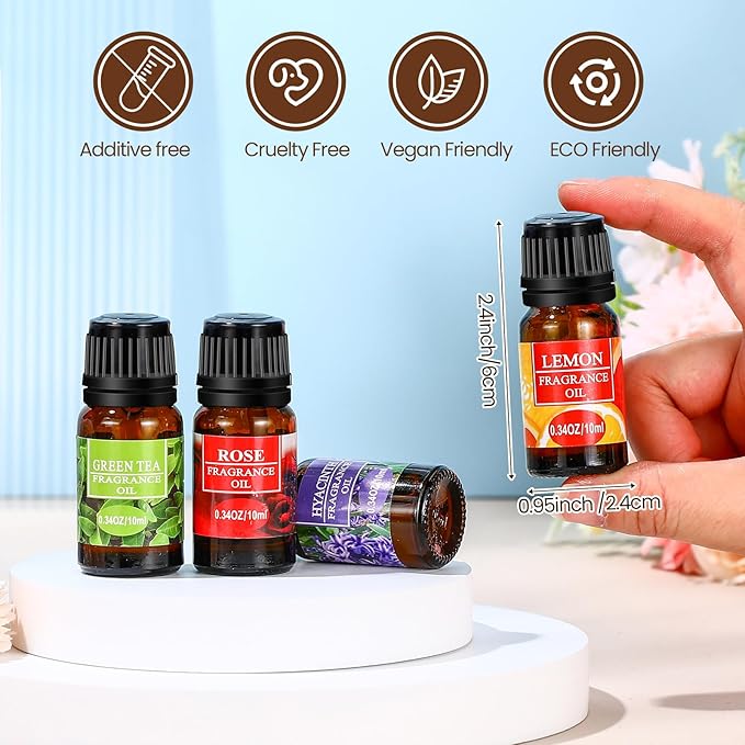 Nuanchu 72 Pcs Essential Oils Set 10ml Natural Essential Oils Aromatherapy for Home Massage Essential Oil for Diffuser Humidifier Aromatherapy Oils for Candle Bath Bombs Making - Bloomnest