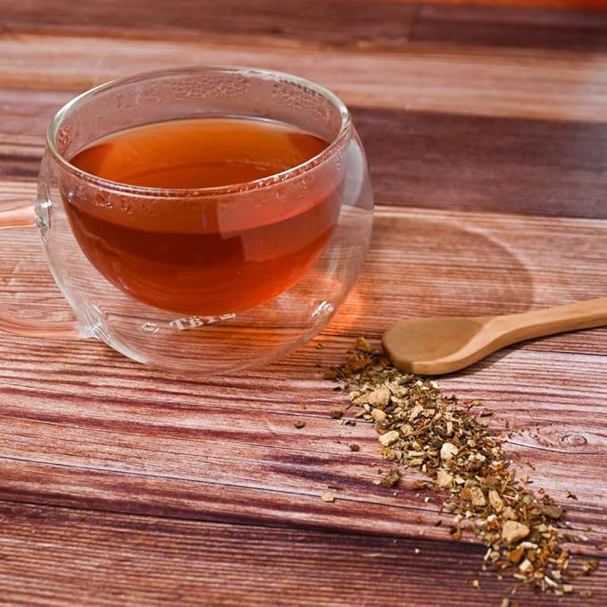 Organic Positively Tea Company, Ginger Snap Rooibos Tea, Loose Leaf, 4 Ounce - Bloomnest
