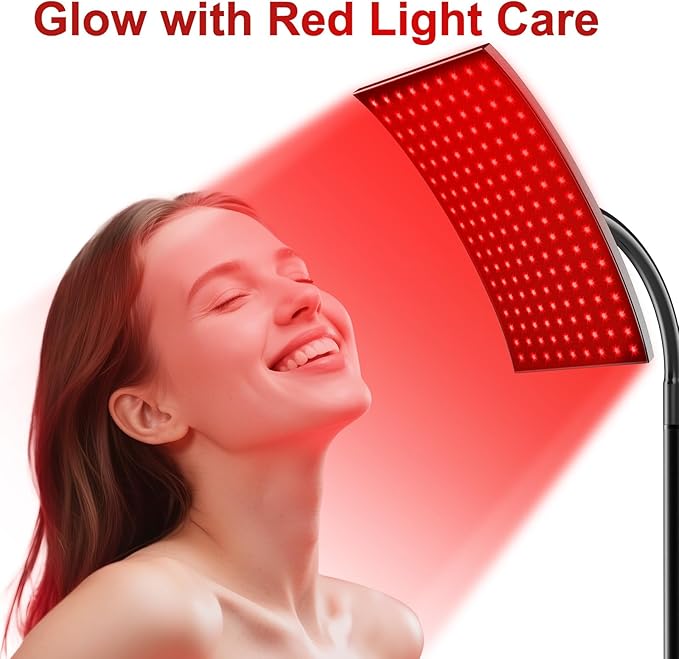 Red Light Therapy for Body Face, Infrared Light Therapy Lamp with Adjustable Stand, 660nm and 850nm Near Infrared LED Lights Panel, Red Infrared Lamp for Full Body, Gift for Men Women