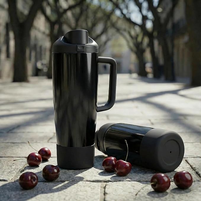 2PCS Silicone Boot for Black Cherry Owala 30oz & 40oz FreeSip Sway Bottles & Tumblers, Anti-Slip Protective Sleeve Bloomnest