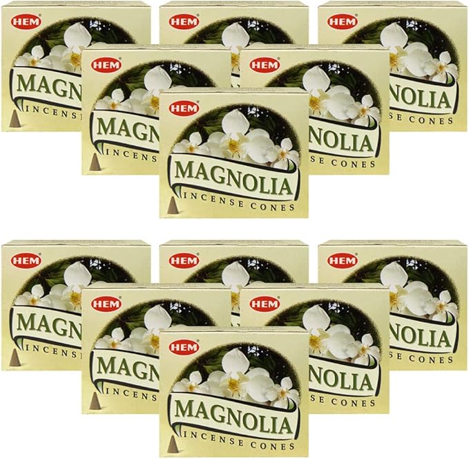 TRUMIRI Magnolia Incense Cones & Cone Incense Burner Bundle TRUMIRI