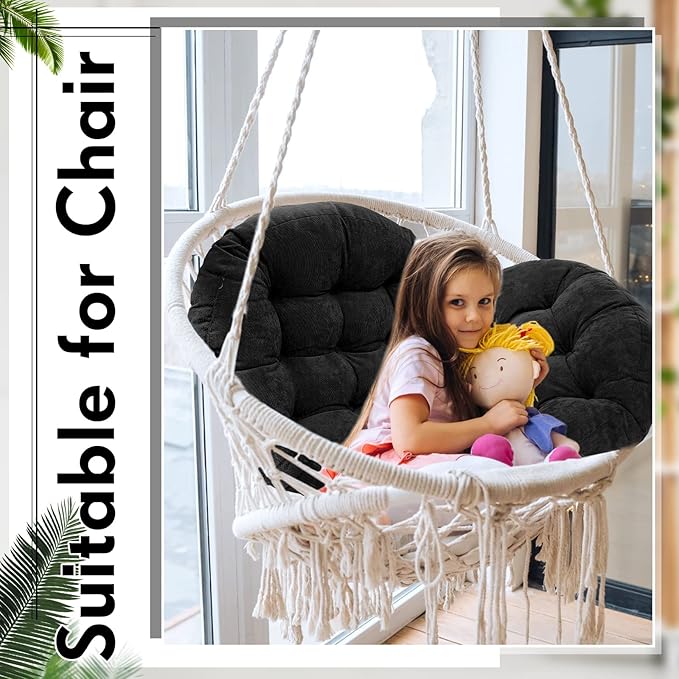 Jerify Floor Pillow Cushions 22 x 22 Inch Round Square Large Meditation Floor Pillow for Classroom Adult Meditation Picnic Party Cushion for Seating Gift Christmas(Round,Black,4 Pcs) - Bloomnest