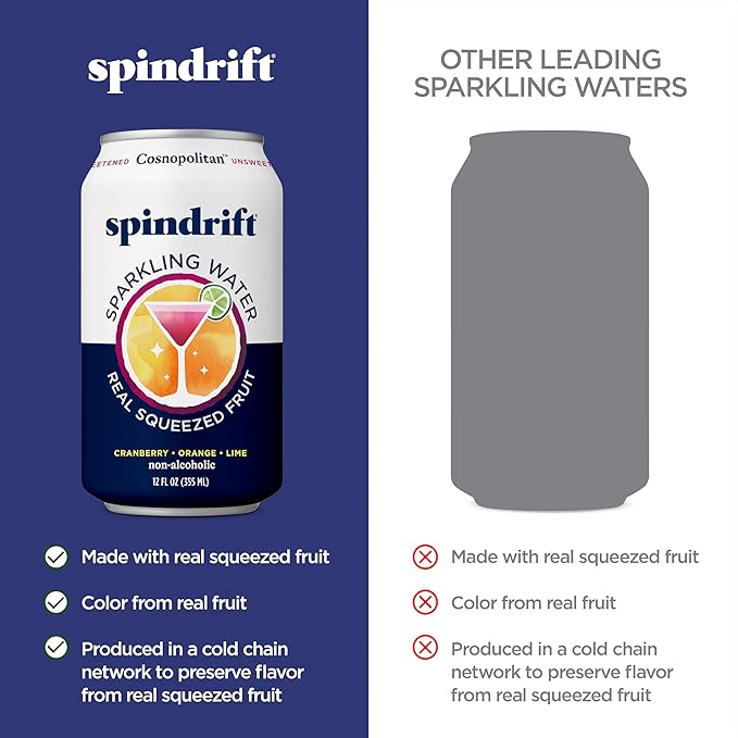 Spindrift Cosnopolitan Can 12 Ounce (Pack of 24) - Bloomnest