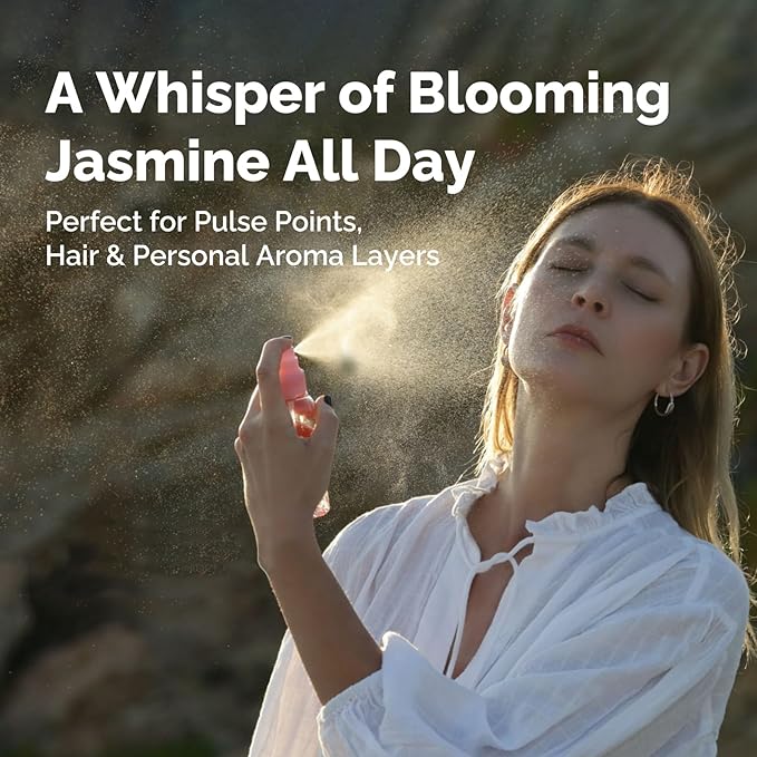 Jasmine Essential Oil 4 Oz, 100% Pure Jasmine Oil for Diffuser, Skin, Hair, Body & Face, Perfume, Floral Scent for Relaxation, Aromatherapy & Massage - Bloomnest