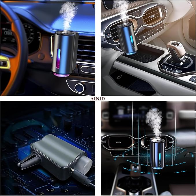 Car Air Freshener Diffuser with Three Adjustable, Rechargeable Car Diffusers, Car Fresheners Long Lasting (Cologne) - Bloomnest