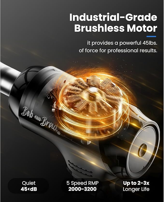 BOB AND BRAD T2 Max Massage Gun Deep Tissue with Metal Head, Professional Muscle Massage Gun Portable Percussion Electric Massager for Athletes for Home Gym Pain Relief - Bloomnest