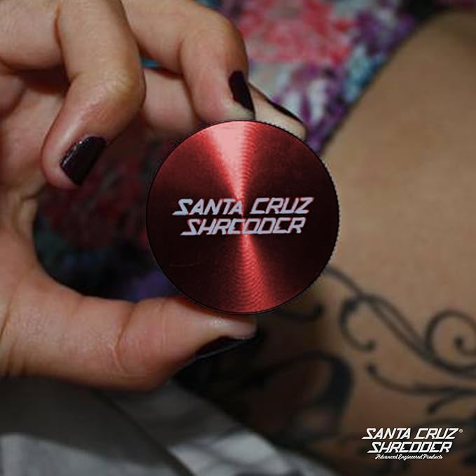 Santa Cruz Shredder Metal Spice Grinder Made in USA (Small (1.7 Inch), Rasta) - Bloomnest