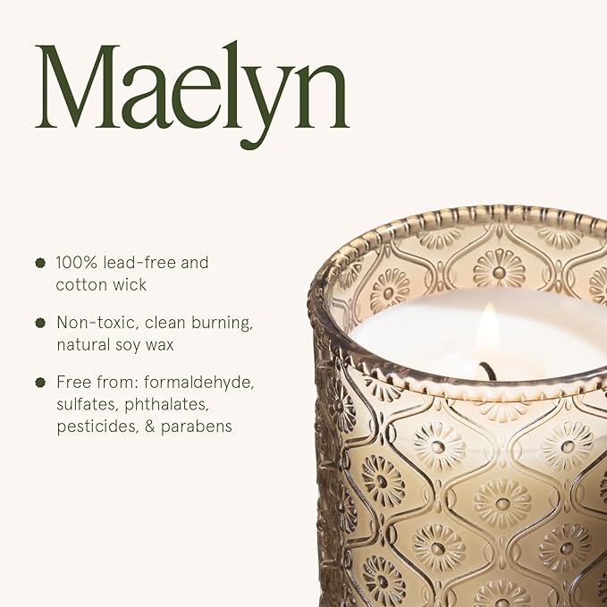 LA JOLIE MUSE Island Coconut Scented Candle – Coconut, Peach & Vanilla | 6oz Luxury Soy Candle | 40 Hours Clean Burn| Gift-Ready for Hosts & Gatherings | Elegant Home Décor - Bloomnest