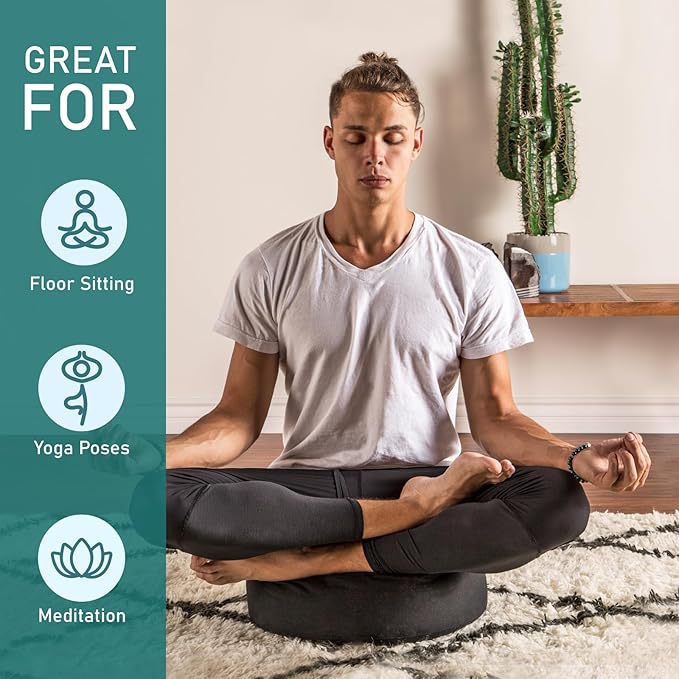 Yoga Meditation Buckwheat Bolster Pillow Cushion - Bloomnest