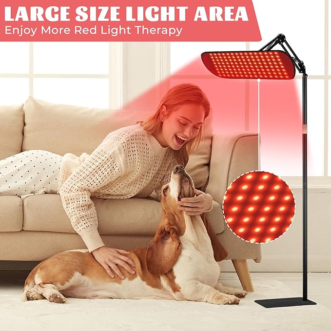 135 Red Light Therapy for Face and Body, Multifunction Red Light Therapy with Stand, Dual Different LEDs(660nm& 850nm) Light with Belt and Stand LITDUCK