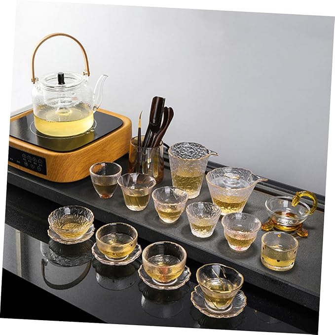 Handcrafted Glass Tea Distributor Teacup with Gold Rim for Home Use Drinking Tea Dispenser and Daily Beverage Enjoyment - Bloomnest