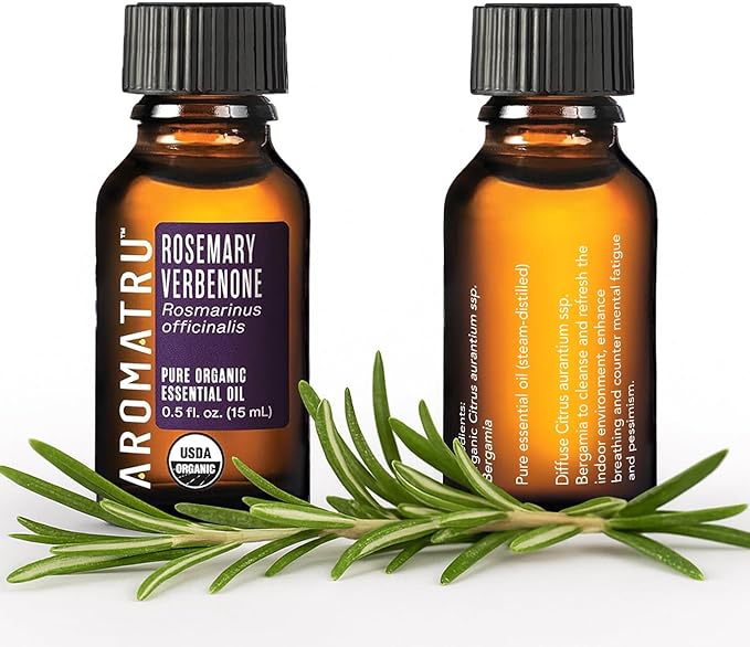Inspire Essential Oil Kit – Clary Sage, Basil, Bergamot, and Rosemary Verbenone – Organic & Wildcrafted – ISO Certified – No Synthetic Fillers – Ethically Sourced - Bloomnest