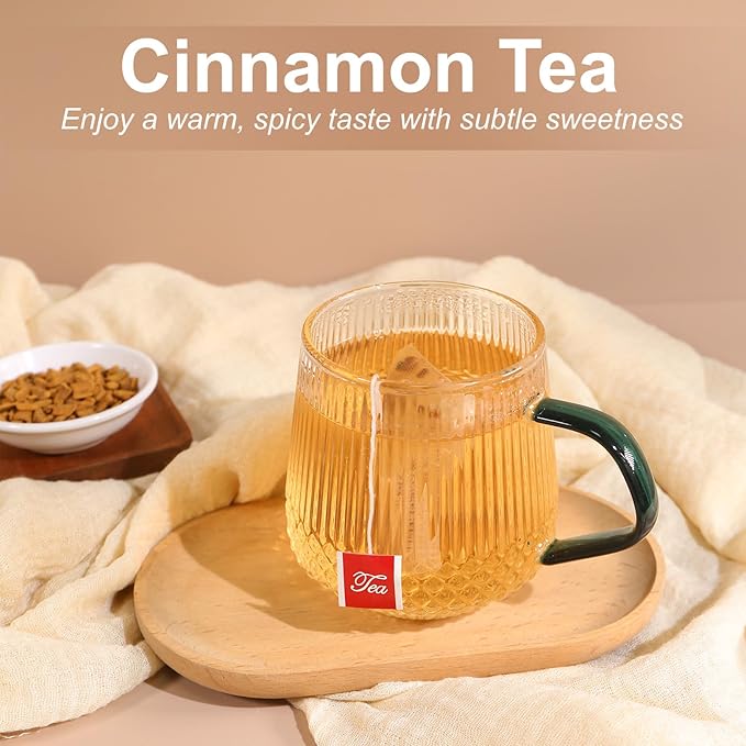 TEARELAE - Cinnamon Tea, 40 Count - Pure Cinnamon Sticks Tea Bags - Hot Cinnamon Spice Tea - Rich in Antioxidants - Non-GMO - Caffeine-Free - Bloomnest