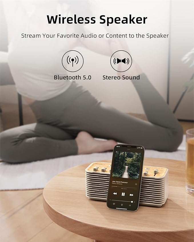 EZVALO White Noise Sleep Sound Machine, 255+ Mixer Options with Portable Speaker, Night Light, Sleep Timer, Breath Therapy, White Noise Machine for Adults Sleeping Meditation with Light - Bloomnest