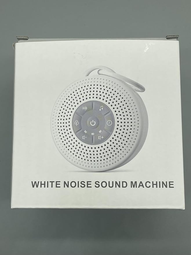 Portable Baby Sound Machine, White Noise Machine with 21 Soothing Sounds, 3 Timer and Memory Function, 2000mAh Powerful Battery, White Noise Sound Machine for Baby Adult (Gray, Normal)