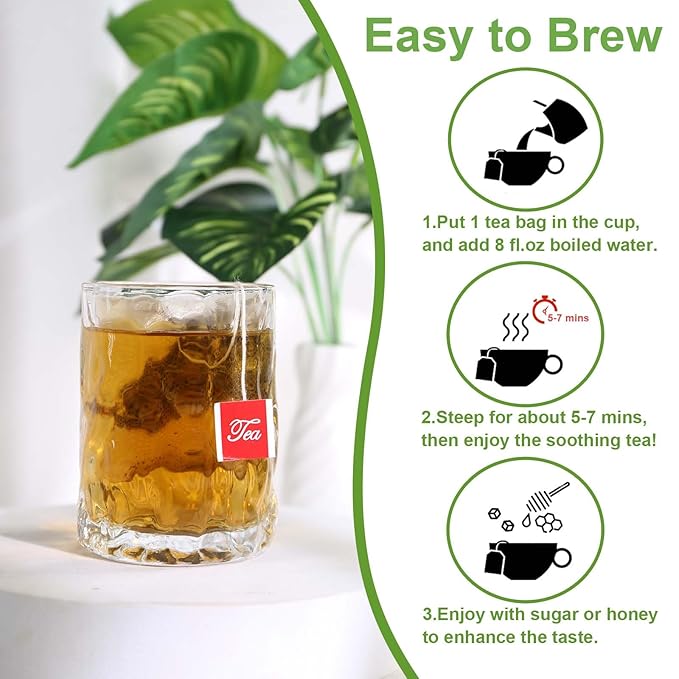 TEARELAE - Guava Leaves Tea Bags - 70 Count - 100% Pure Natural Guava Leaves - Aid in Digestion, Promote Relaxation - Non-GMO - Caffeine-Free - Bloomnest
