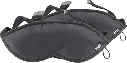 Lewis N. Clark Comfort Eye Mask + Sleep Aid to Block Light for Travel, Airplane, Hotel, Airport, Insomnia + Headache Relief with Adjustable Straps, 2 pack, Black - Bloomnest