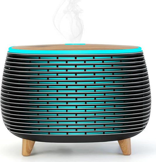 Diffuserlove Diffuser Essential Oil Diffusers 400ML Aromatherapy Air Diffuser for Home Bedroom Office Room Aroma Diffuser with 7 Color Lights Intermittent Mist Mode - Bloomnest