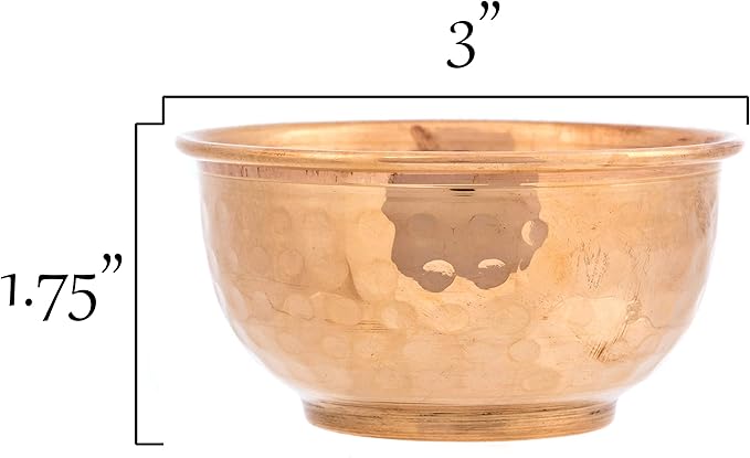 Alternative Imagination Hammered Copper Offering Bowl for Altar Use, Rituals, Incense, Smudging, Decoration, and More - Bloomnest