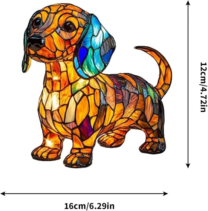 Dog lamp, Dachshund Lights, Cute Pet Resin Dog Desktop Night Lights, Vintage LED Table Lamps Home Decor, Animal Series Art Night Lights for Christmas Birthday（Dachshund） - Bloomnest