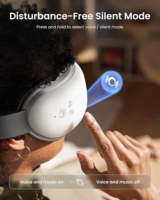 RENPHO Eyeris 1 Eye Massager with Heat, Christmas Birthday Gifts for Women Men Mom Dad Her Him, FSA Eligible HSA Eye Mask for Migraine, Smart Sleep Mask for Dry Eyes Relax, Reduce Strain - Bloomnest