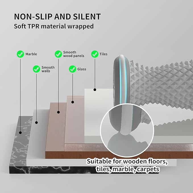 Foot Roller Massager for Plantar Fasciitis, Arch and Heel Pain Relief，Portable and Silence, Deep Tissue Foot Massager Roller Tool to Improve Circulation and Relieve Tension-Grey - Bloomnest