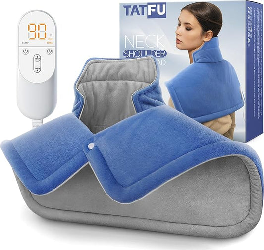 Heating pad for Neck, Back, Shoulder, Cramps Pain Relief, Gifts for Women, Men, Mom, Dad, 4 Auto-Off, Machine Washable, 6 Heat Settings, Ideal for Mother’s Day, Father’s Day, Christmas, Birthdays - Bloomnest