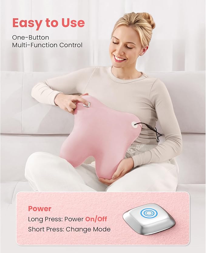 BOB AND BRAD Back Massager with Heat FSA Eligible, EZBack Corded Neck Massager for Pain Relief Deep Tissue, Shiatsu Back Shoulder and Neck Massage Pillow, Full Body Use, Ideal Gifts for Women Mom Wife - Bloomnest