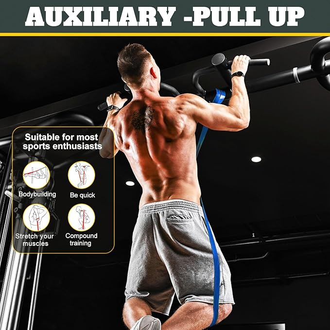 Exercise Bands Resistance Bands for Working Out,Pull Up Bands Set,at Home Workout Equipment,Workout Bands for Men and Women,Stretch Bands for Exercise - Bloomnest