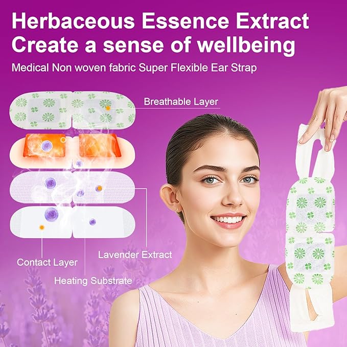 20 PCS Steam Eye Masks lavender Heated Eye Mask Self Heating for Eyes, Disposable Warming Eye Mask for Sleep, Unscented Scent Eye Steam Mask for Spa/Travel, Stress Relif & Relaxation Gifts for Women - Bloomnest