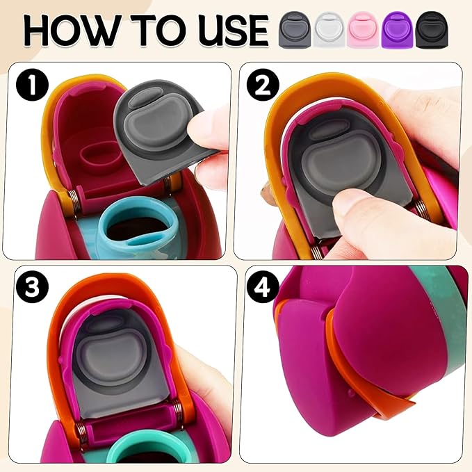 5pcs Replacement Stopper Seal Compatible with Owala FreeSip 24oz 32oz,Water Bottle Lid Insert Cap Rubber Seal Parts for Owala 16/19/24/32/40oz Spout Gasket Mouth piece Accessories F9 Frokolla