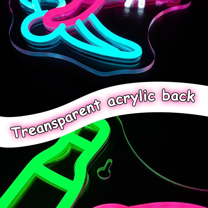 Lucunstar Skateboard Cat Neon Sign Pink Neon Signs for Wall Decor USB Connectivity Adjustable Brightness Animal Light Sign for Wall Decor Sign for Cat Lover Pet Shop - Bloomnest