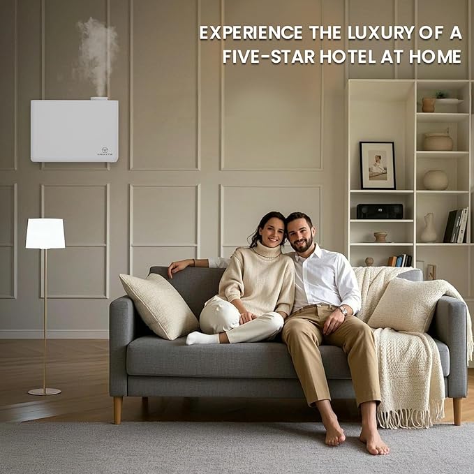 Waterless Diffuser,HVAC Diffuser Scent System,800ml Home Luxury Scents Diffuser,4000 Sq Ft Coverage,WiFi and Bluetooth Control,Cold Air Diffusion Technology for Home,Hotel,Spa,Mall,Office - Bloomnest