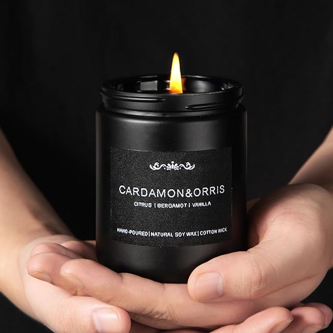 Scented Candles for Men, 6-Pack Candles for Home Scented, 42oz, 300 Hours Burning Time Long-Lasting Aroma — The Masculine Men Candle, Perfect for Boyfriend, Him, Father Aromatherapy Gift - Bloomnest