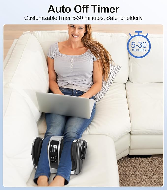 CARESKY® Shiatsu Foot Massager with Heat and Remote-FSA Eligible HSA Electric Deep Kneading Foot Massager for Neuropathy, Plantar Fasciitis, Massage Feet/Leg/Calf/Ankle, Gifts for Women and Men