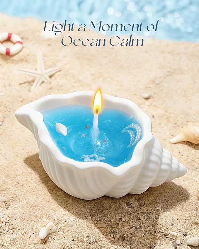 Coralogo Ocean Spa Gifts for Women - 11pc Self-care Spa Gift Basket with Scented Candle, Bath Salt, Greeting Card - Thinking of You Basket for Her Birthday, Christmas, Mother's Day, Valentine's Day - Bloomnest
