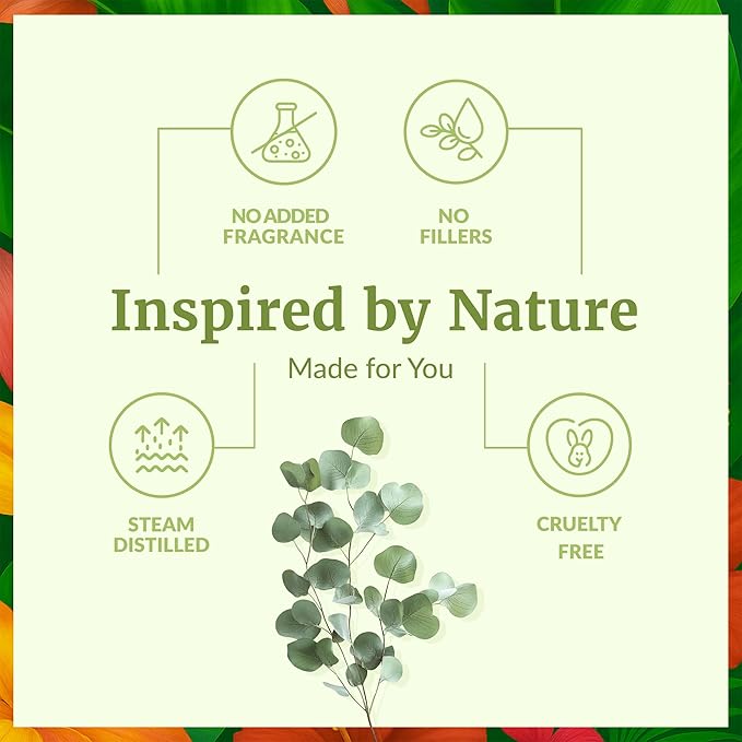 SVA Eucalyptus Essential Oil Organic – 4 Fl Oz – 100% Natural Organic Eucalyptus Oil - for Diffuser, Hair, Face, Skin Care, Aromatherapy, Scalp and Body Massage, Soap and Candle Making - with Dropper - Bloomnest
