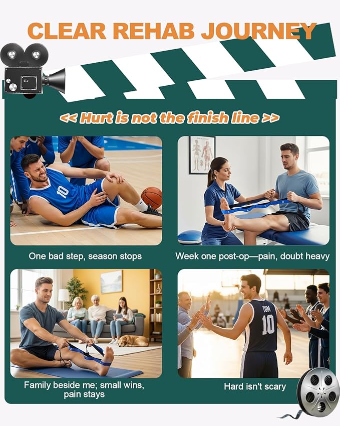 Trideer Stretch Straps with Loops, Non-Elastic Yoga Straps for Stretching, Durable Nylon Stretch Bands for Exercise Physical Therapy Flexibility, Yoga,Hamstring Leg Stretcher with Guidance