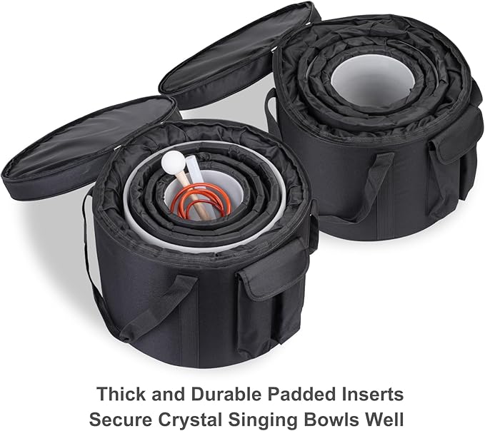 432HZ 6-12 Inch Set Of 7 PCS Frosted Chakra Quartz Crystal Singing Bowls For Sound Healing Free 2 PCS Travel Carry Case Bag1pcs crystal mallets 1pcs Rubber Mallet Unique Spiritual Gifts