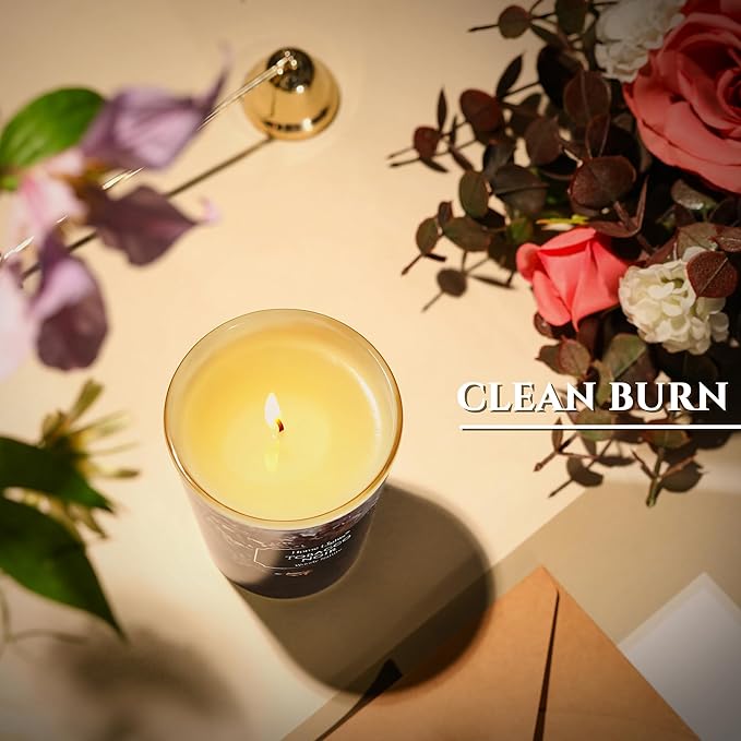 HomeLights Scented Candles for Women & Men, 6.7oz Candle Jars Aromatherapy Single Wick Candle, Ideal for Industrial Chic Home Decor and Gifts, Tobacco Noir - Bloomnest