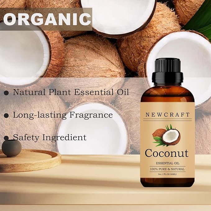 Coconut Essential Oils, 100% Pure and Natural Essential Oil for Aromatherapy Diffuser - Coconut/1 Fl Oz NewCraft