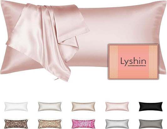 Silk Body Pillow Cover with Zipper, Mulberry Silk Pillow Cases Body Size Ultra Smooth and Soft Breathable Cooling Silk Satin Body Pillowcase for Hair and Skin (20x54 Inches, 1 Pack) - Bloomnest